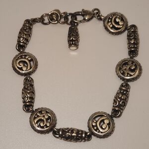 Brighton Silver Bracelet with Ornate Circles